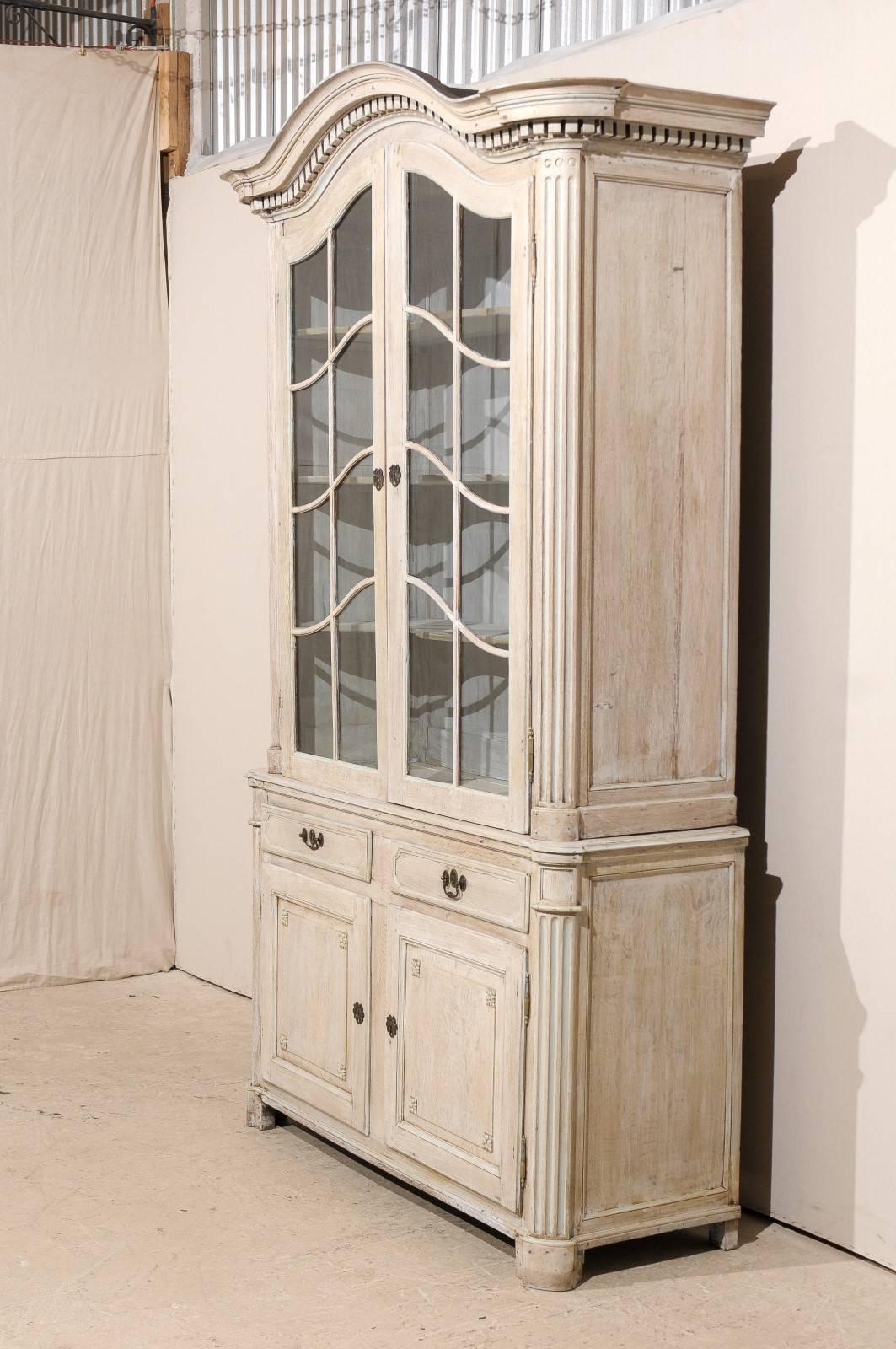 tall cabinets with glass doors