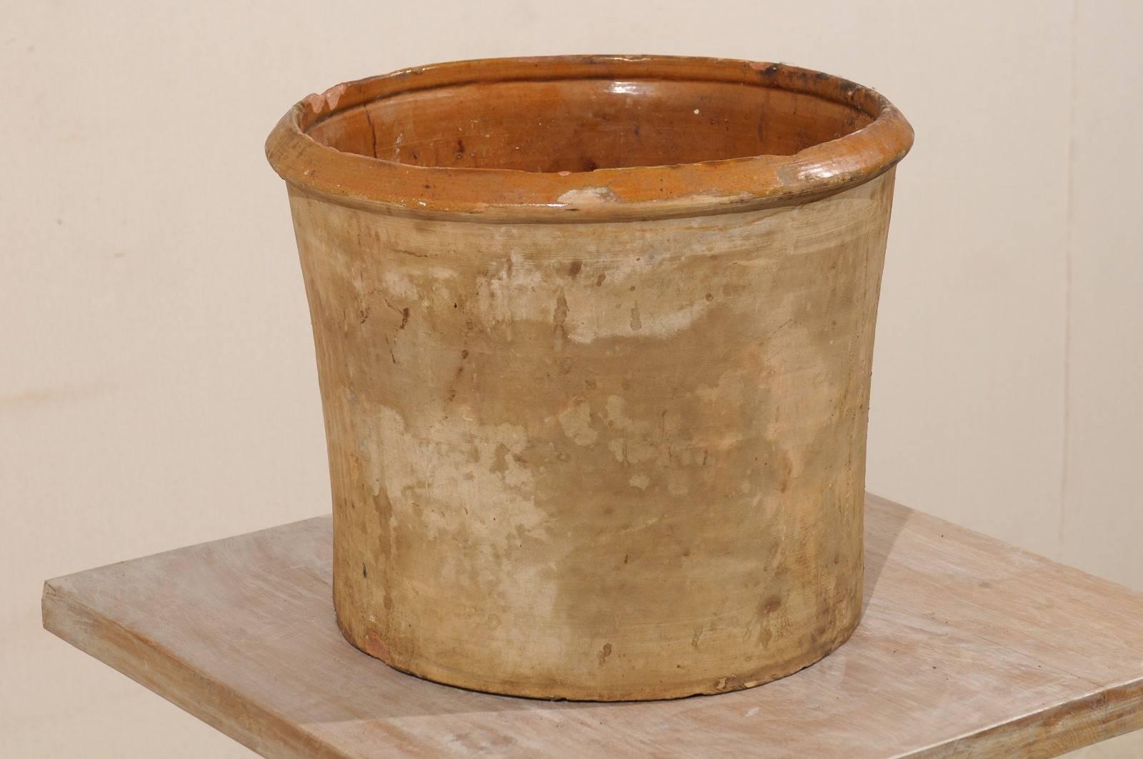 Rustic Spanish Antique Clay Pot with Spout at the Bottom from the 19th Century For Sale