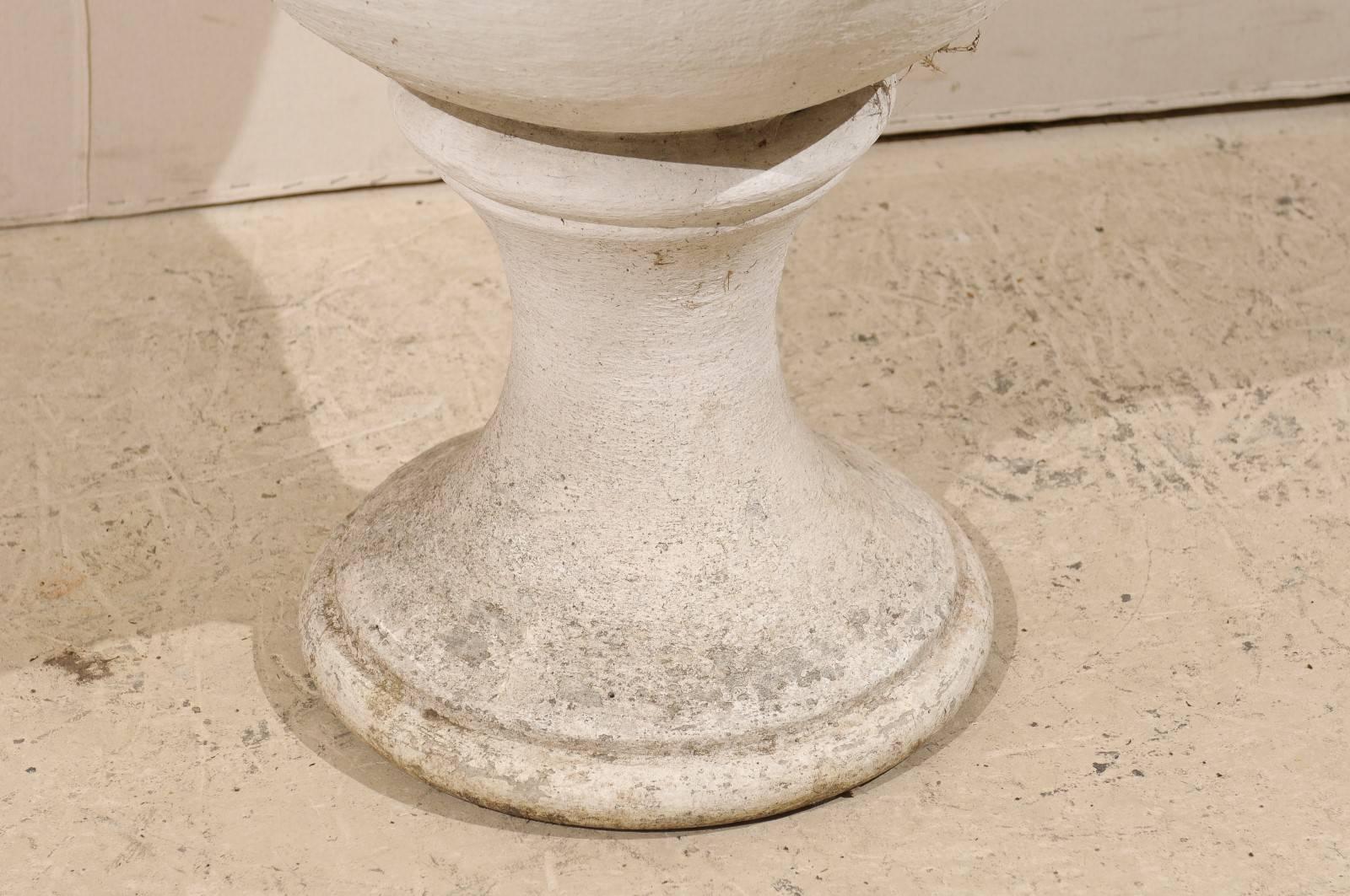 20th Century Two-Tier Stone Planter from Switzerland Attributed to Swiss Designer Willy Guhl For Sale