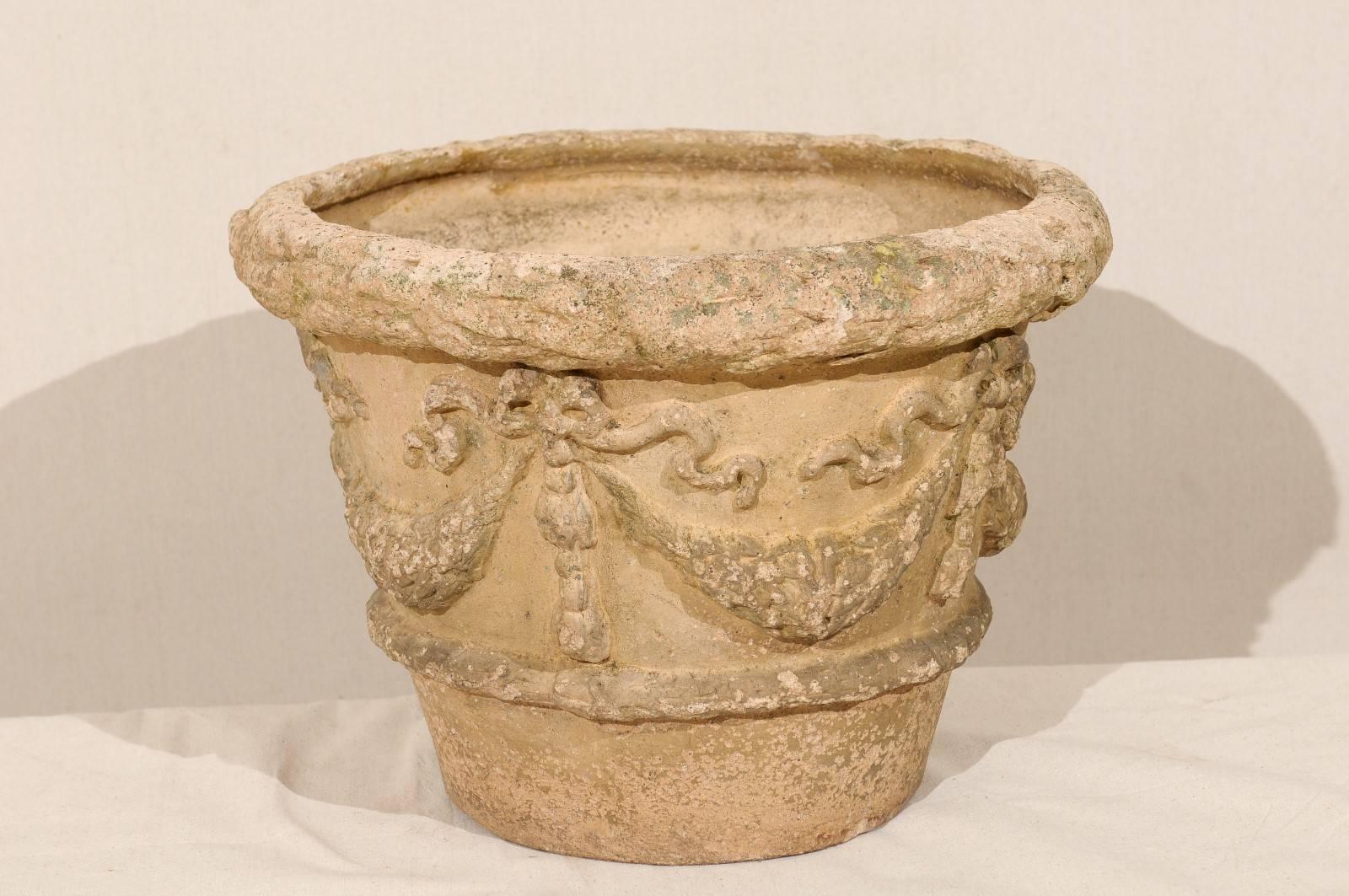 beige terracotta pot