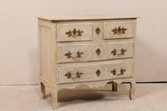 French Mid-19th Century Painted Wood Five-Drawer Chest