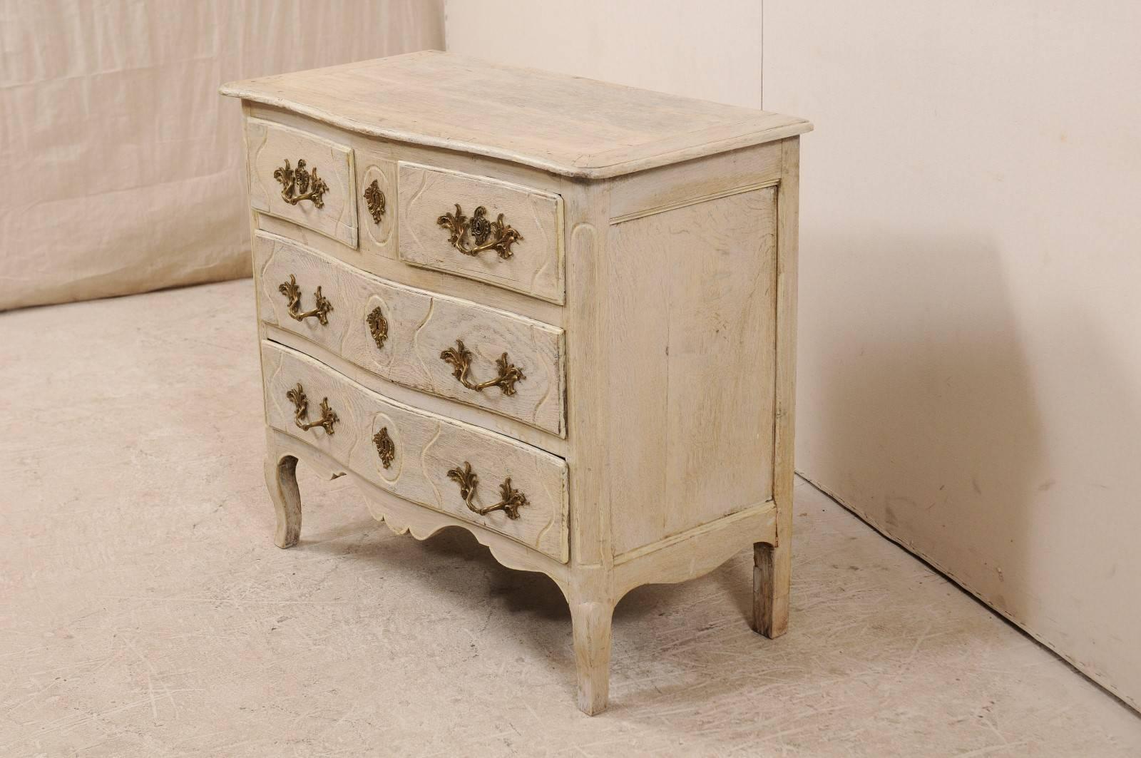 French Mid-19th Century Painted Wood Five-Drawer Chest 2
