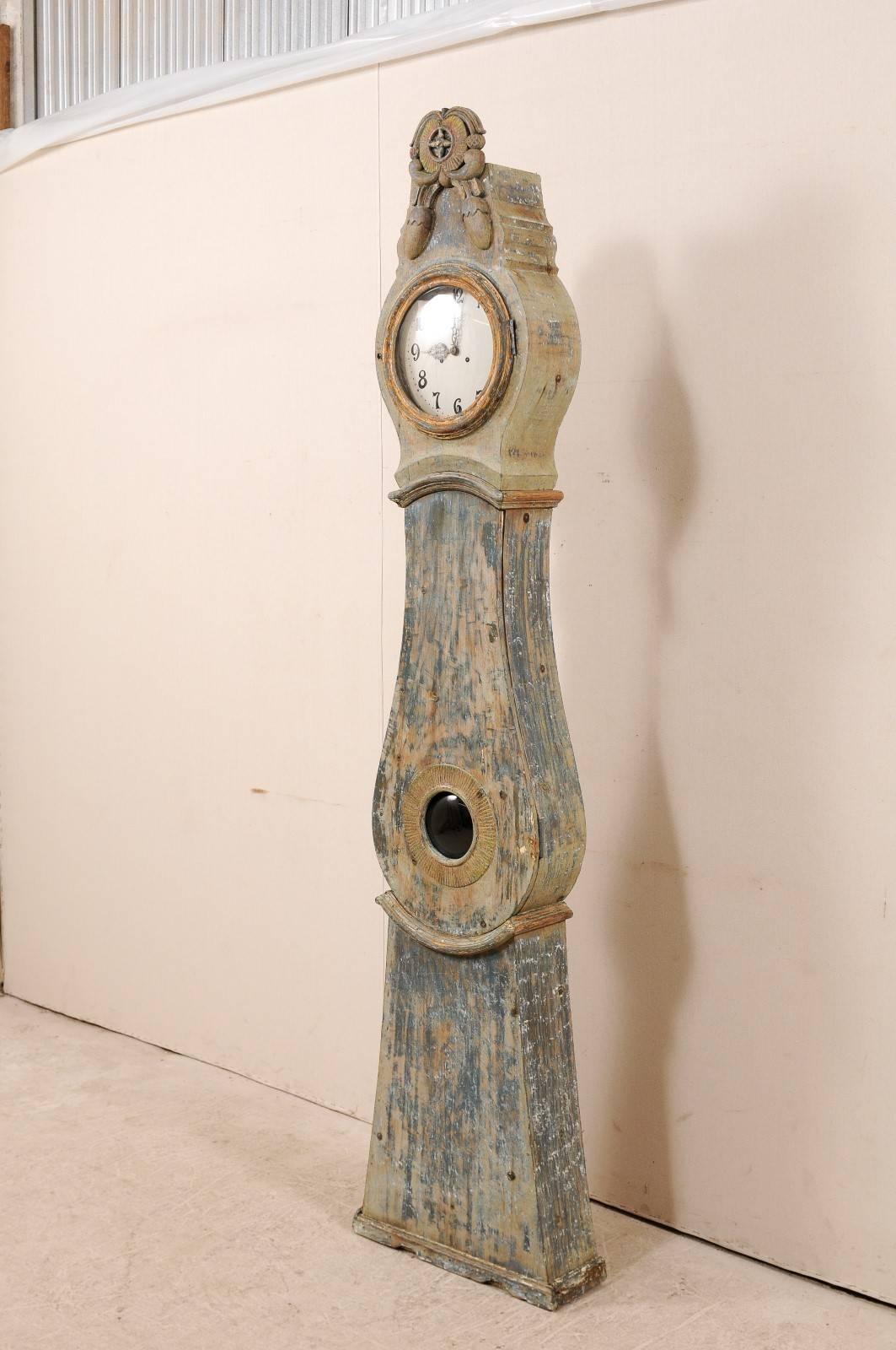 scandinavian grandfather clock