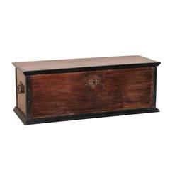 Indian Trunk or Wood Coffer from the Early 20th Century with Handles 8