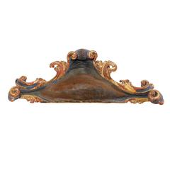 Exquisite Italian 18th Century Carved and Painted Wood Wall Decoration 6