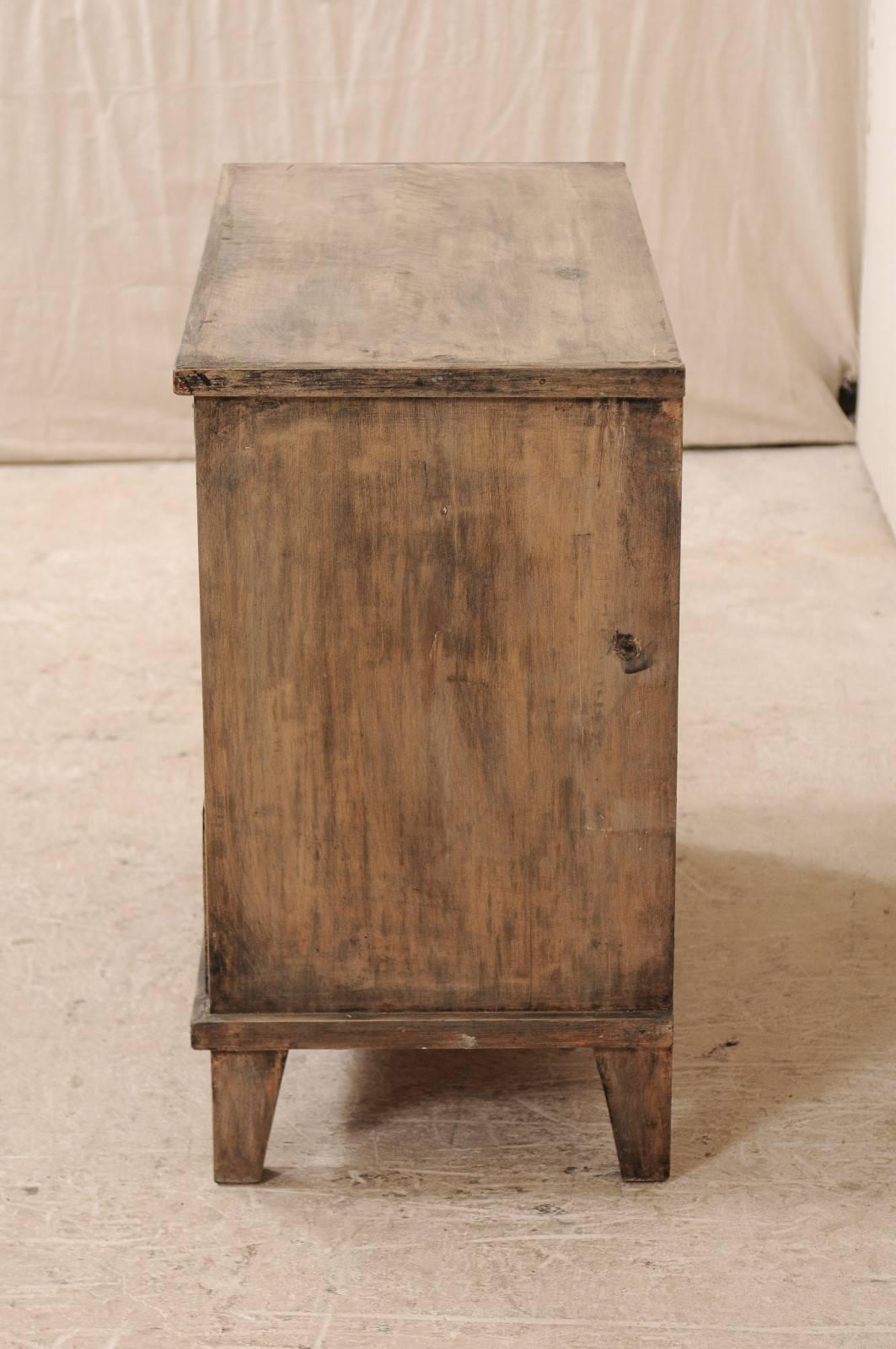 Swedish, 19th Century, Wood Chest with Washes of Grey, Taupe and Dark Brown 3