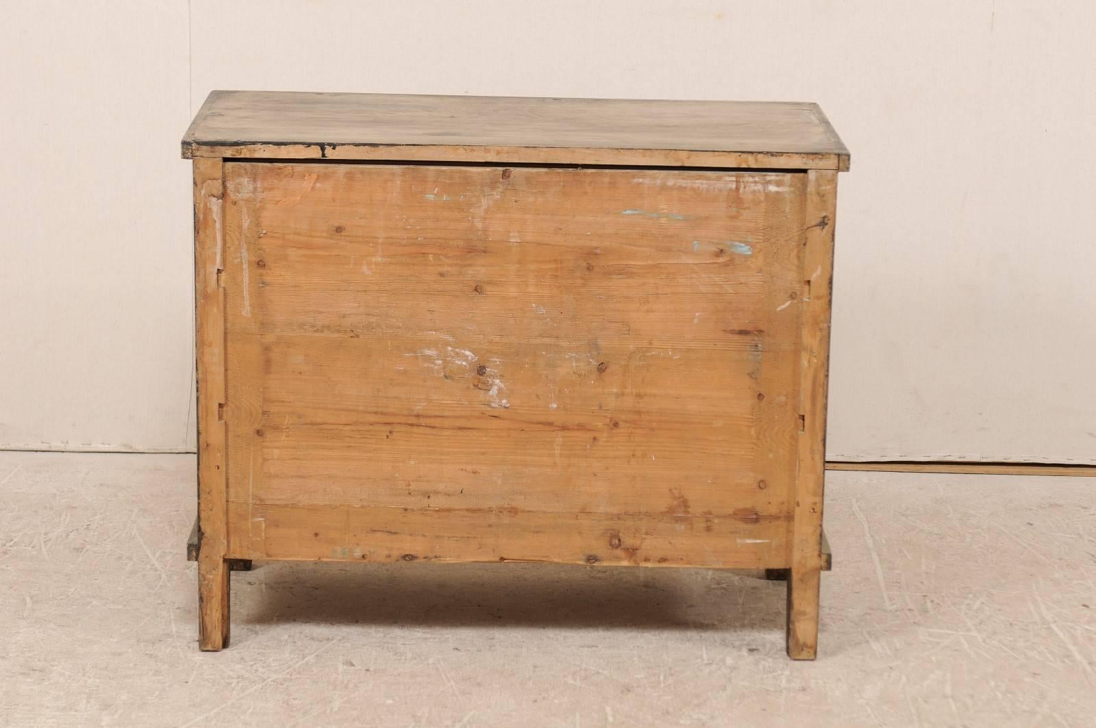 Swedish, 19th Century, Wood Chest with Washes of Grey, Taupe and Dark Brown 4