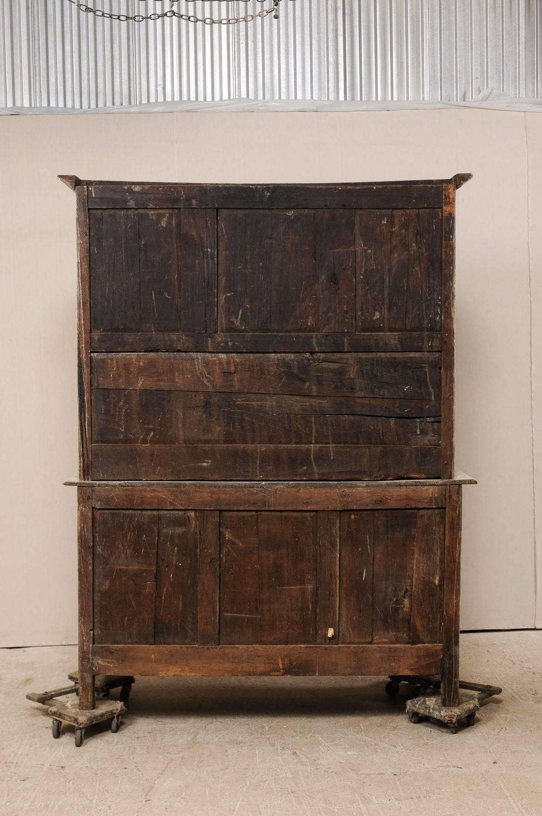 A French 19th Century Tall Carved-Wood Cabinet with Beautifully Paneled Doors 5