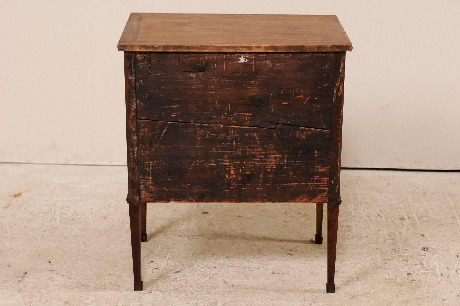 French Mahogany Two-Drawer Chest, Early 20th Century, Empire Style Hardware For Sale 5