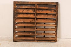 Large Beautifully Rustic Vintage American Shutter of Nicely Distressed Wood