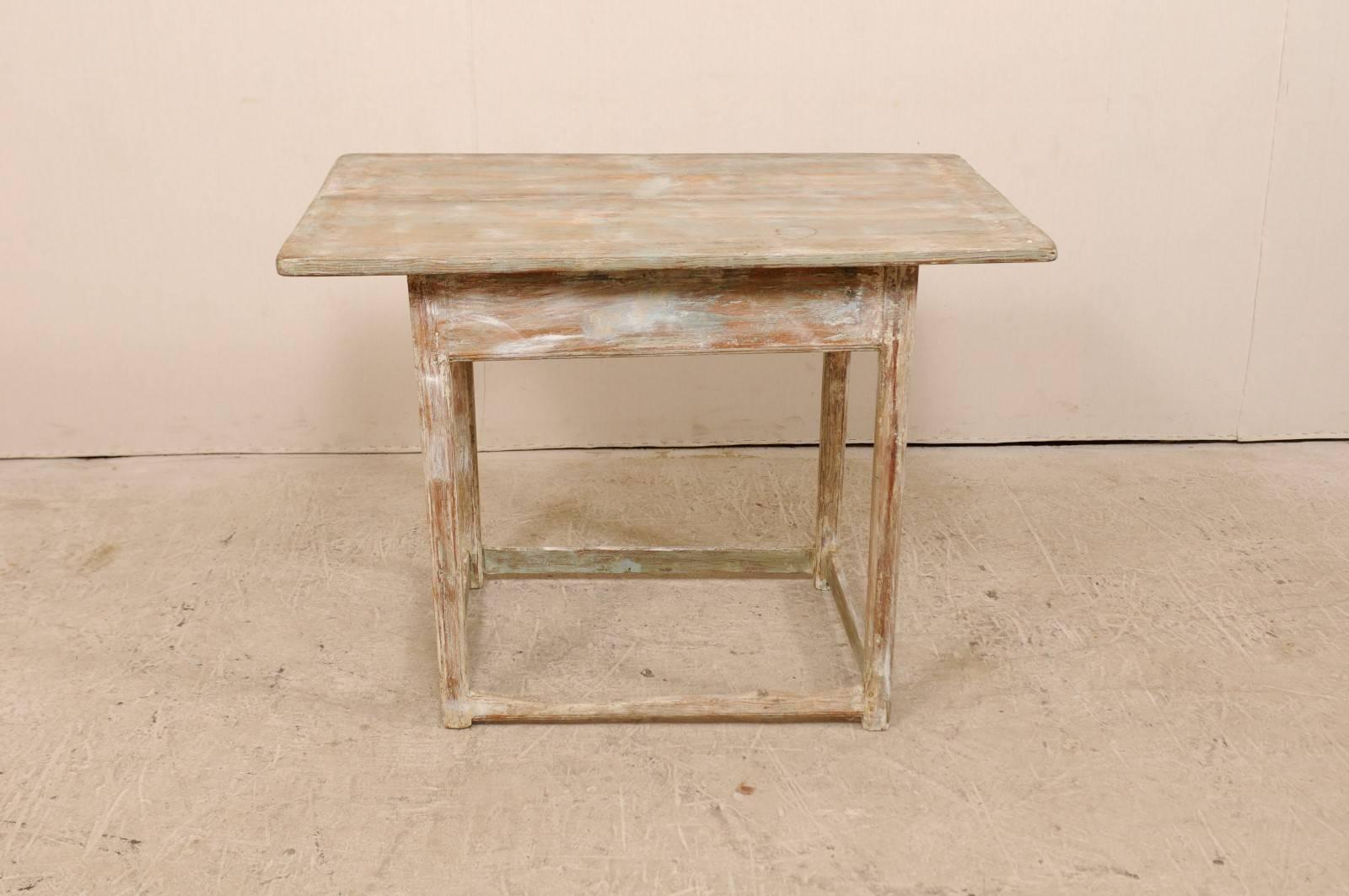 Period Gustavian Swedish 19th Century Pale Fir Wood Side Table 3
