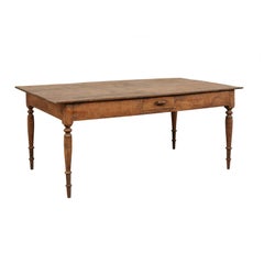 Antique Dutch Colonial Teak Wood Table or Desk from the Late 19th-Early 20th Century