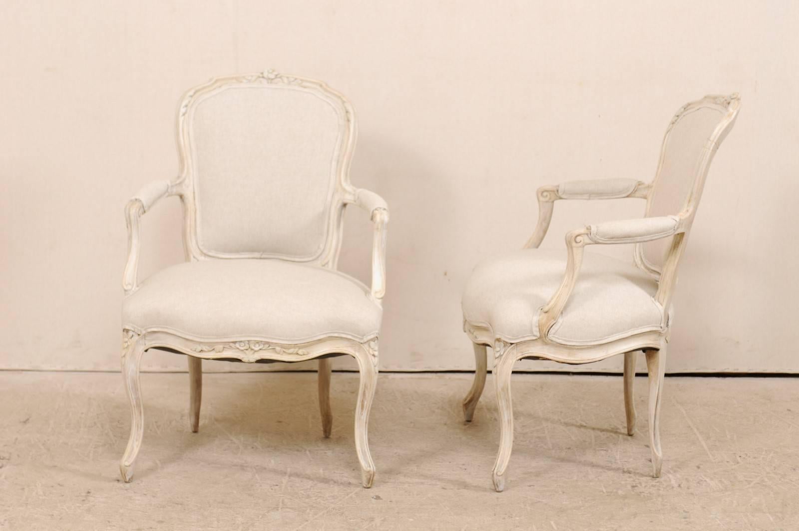 Pair of Swedish Louis XVI Style Armchairs from the Mid-20th Century 4