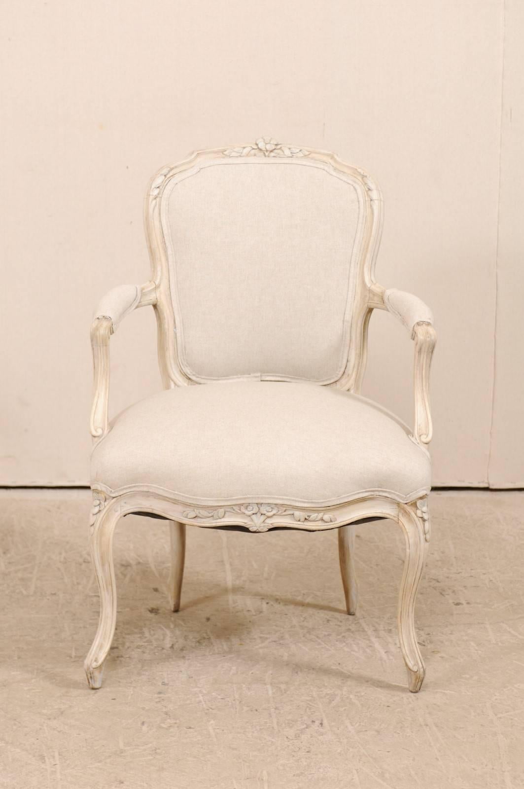 Pair of Swedish Louis XVI Style Armchairs from the Mid-20th Century In Good Condition In Atlanta, GA