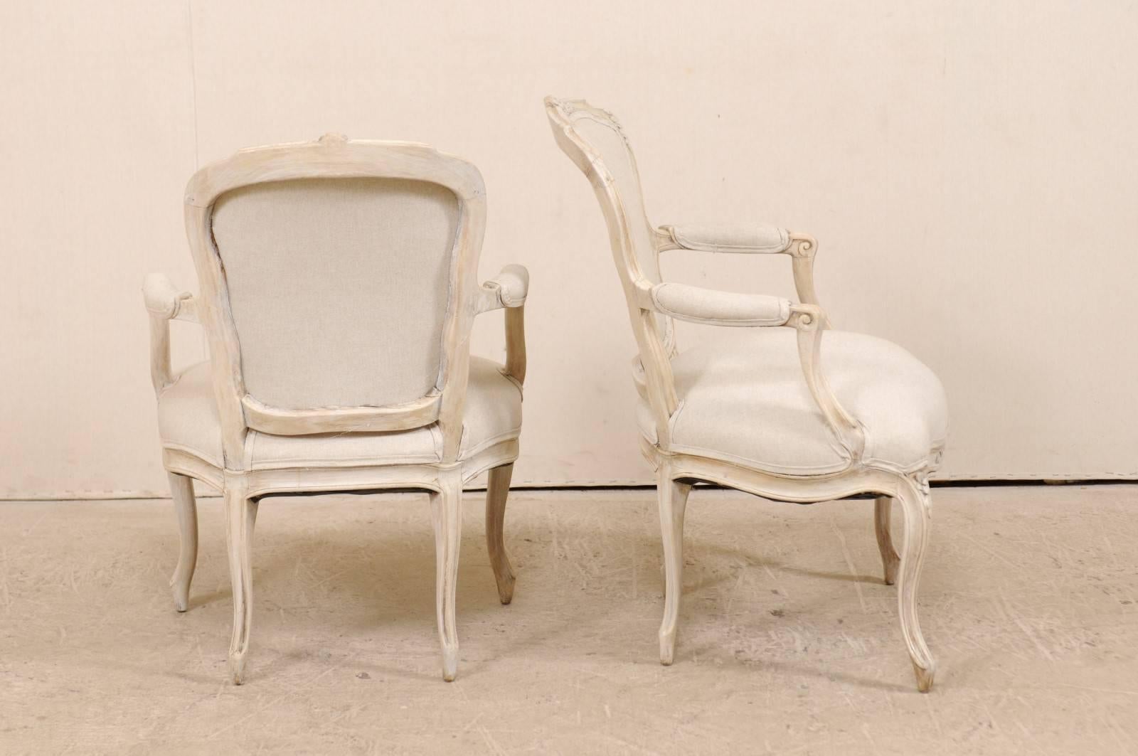 Pair of Swedish Louis XVI Style Armchairs from the Mid-20th Century 2