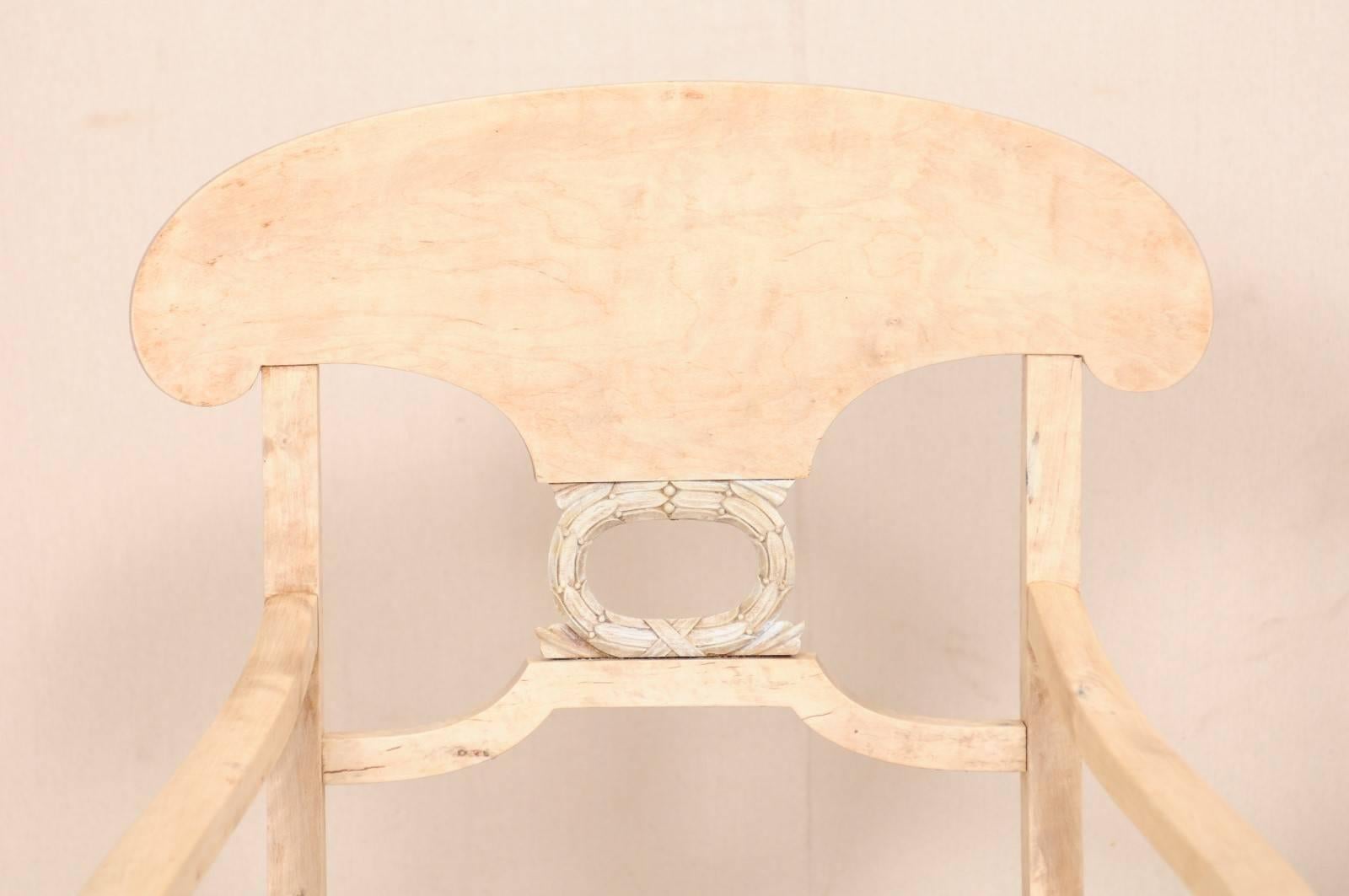 Pair of Swedish Biedermeier or Karl Johan Armchairs from the Late 1800s 4
