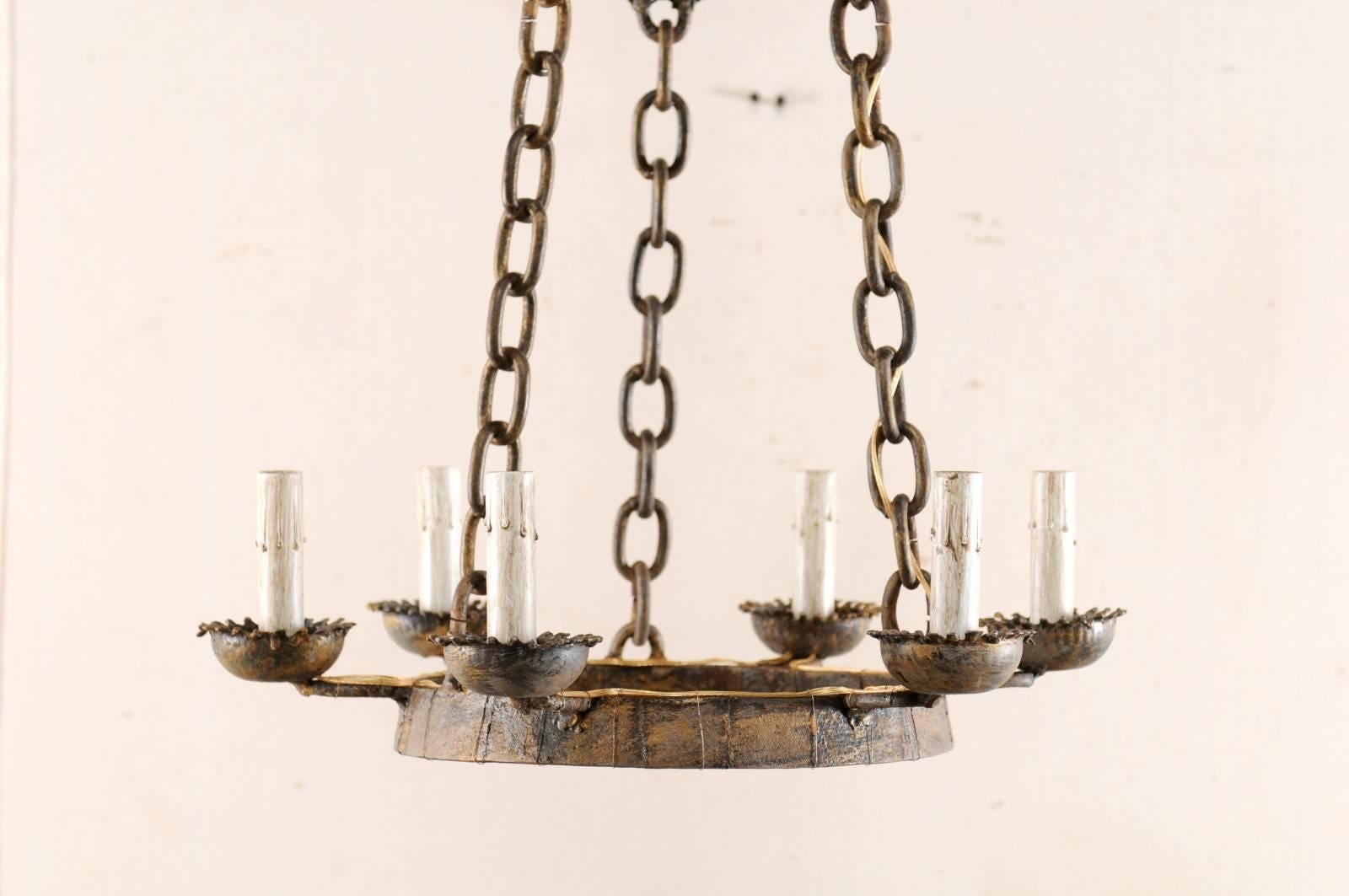iron ring chandeliers