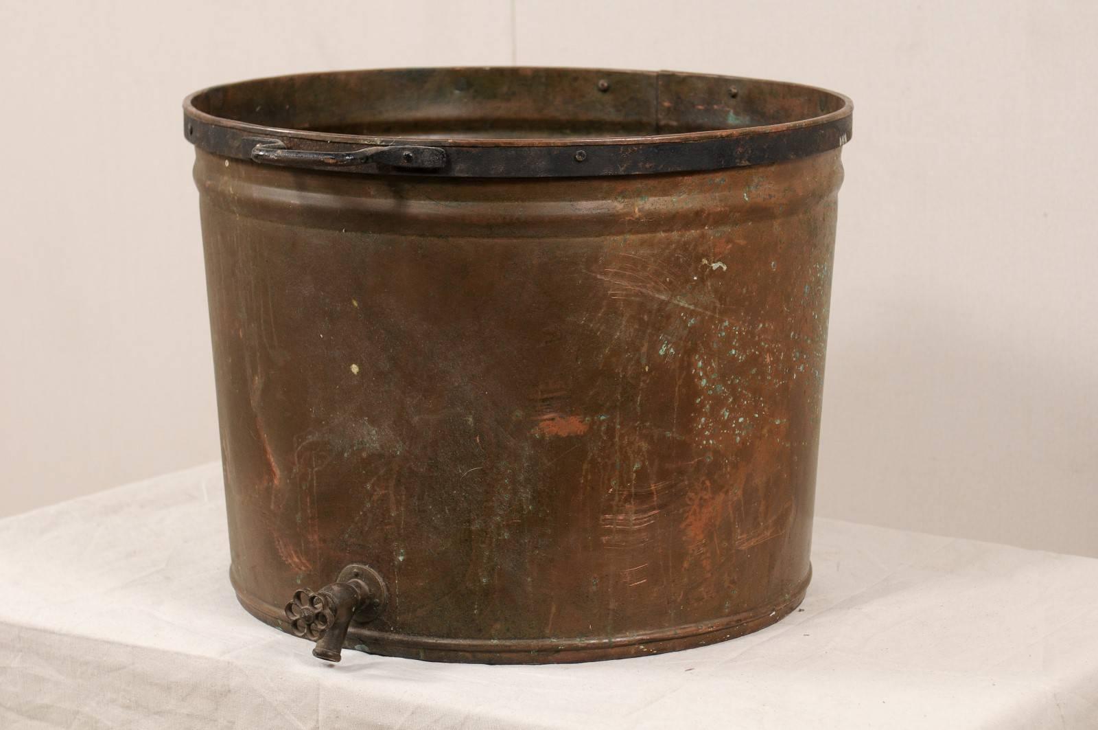 large copper pot