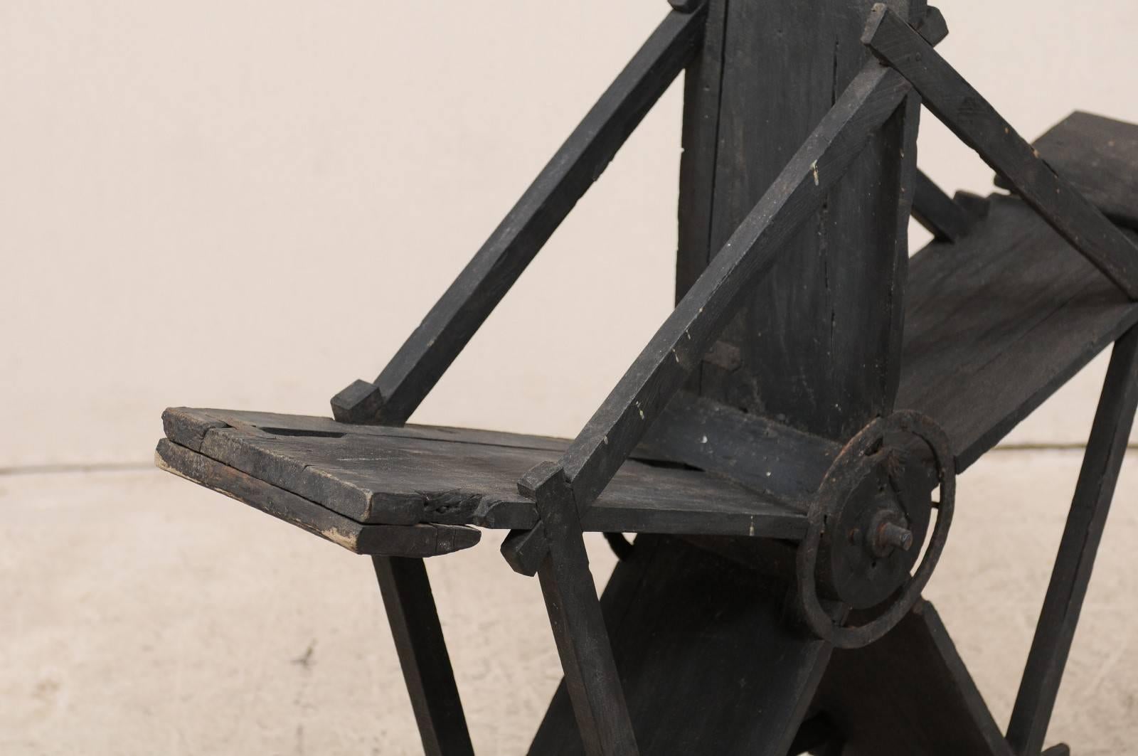 Nautisches Jackwood-Wasserrad-Accessoire aus Kerala, Indien, frühes 20. Jahrhundert im Angebot 1