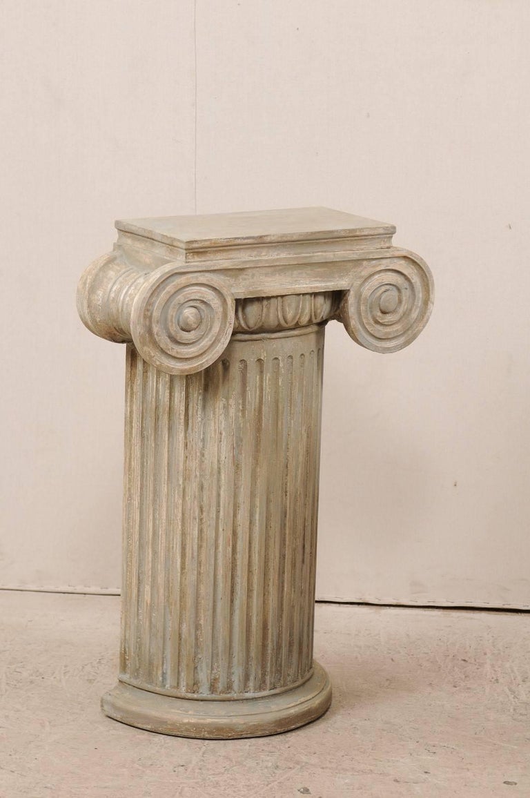 Download Pair of Vintage Carved Wood Ionic Fluted Column Pedestals ... Yellowimages Mockups