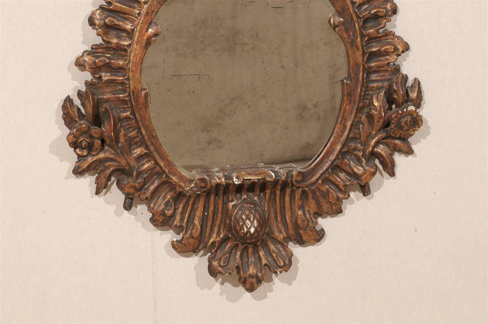 Italian 19th Century Carved Wood Mirror 2