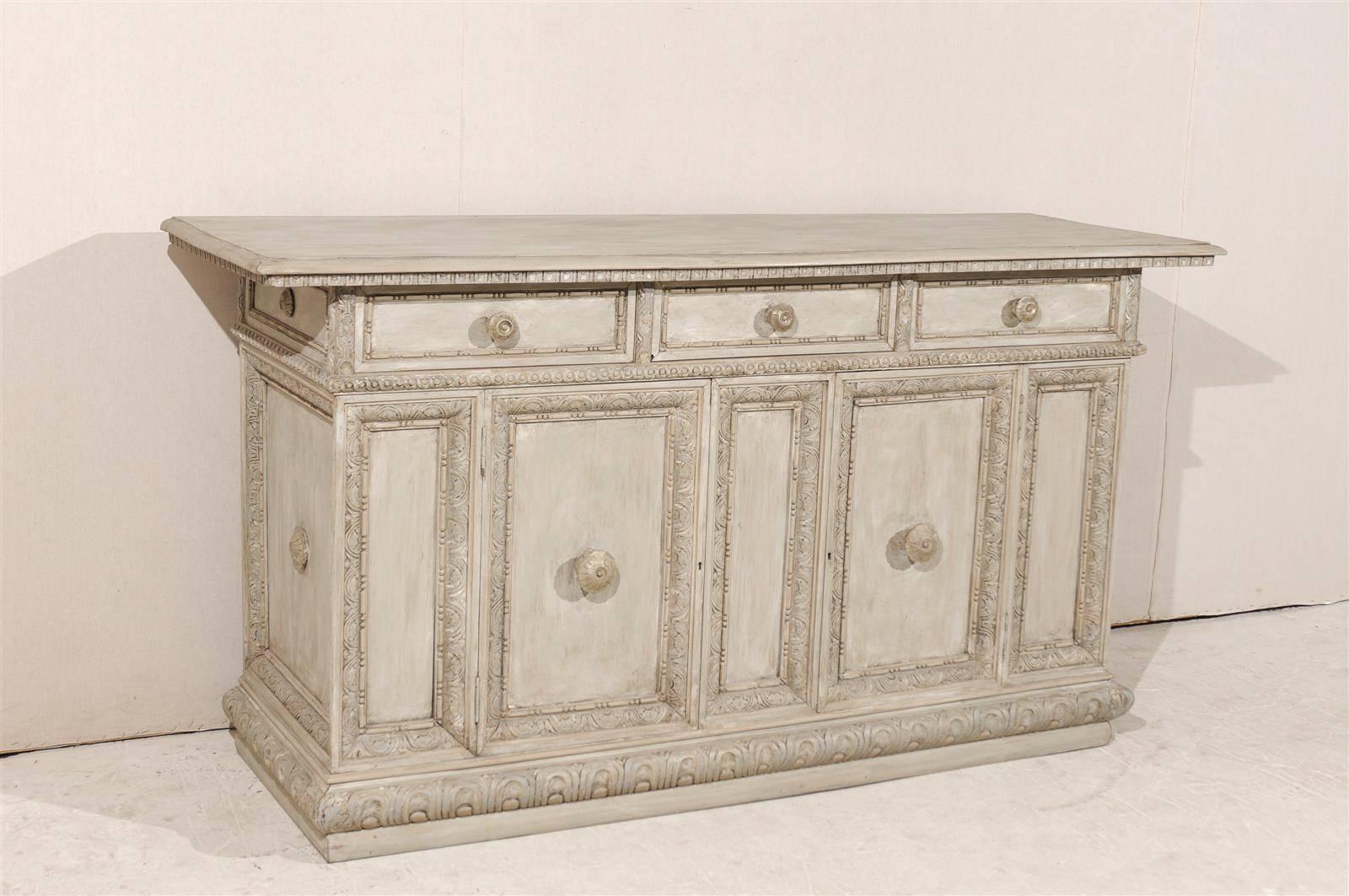 19th Century Italian Painted Wood Credenza 2