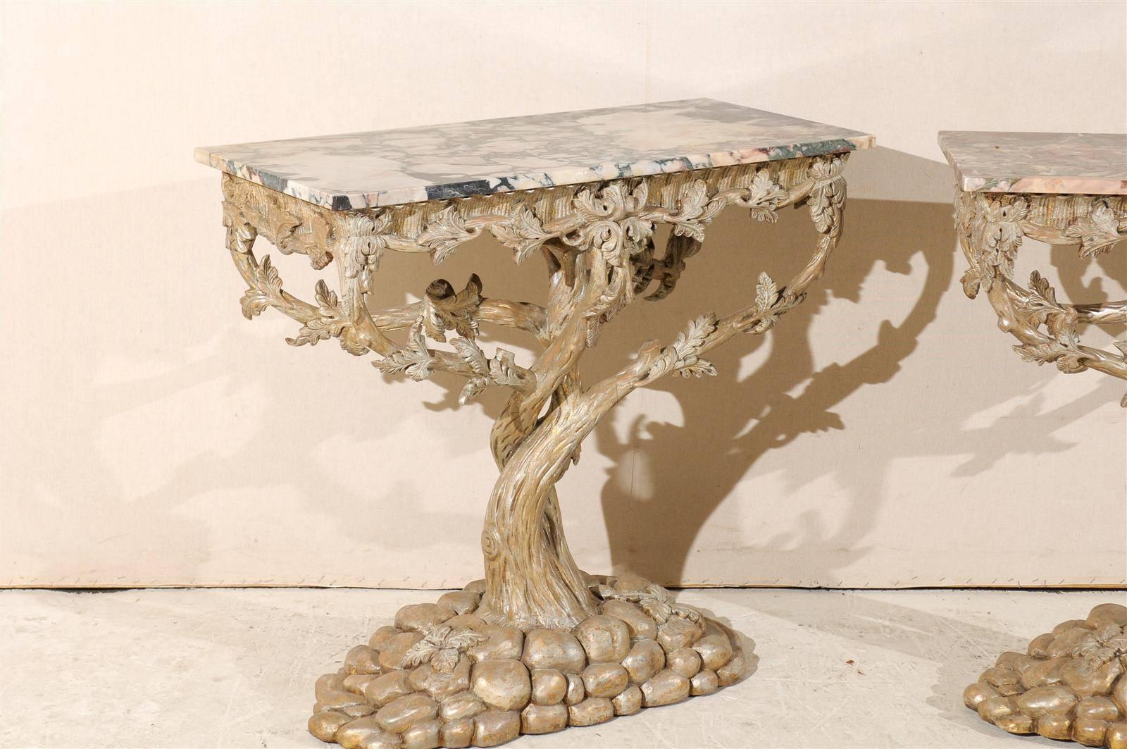 tree console table