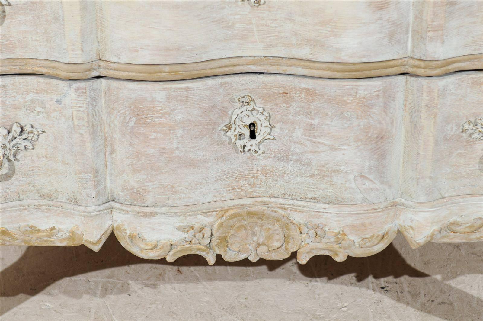 Swedish 19th Century Painted Wood Two-Drawer Chest 4