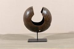 African Mbole Tribe Copper Currency on Custom Stand
