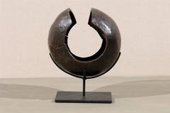 African Mbole Tribe Copper Currency on Custom-Made Stand