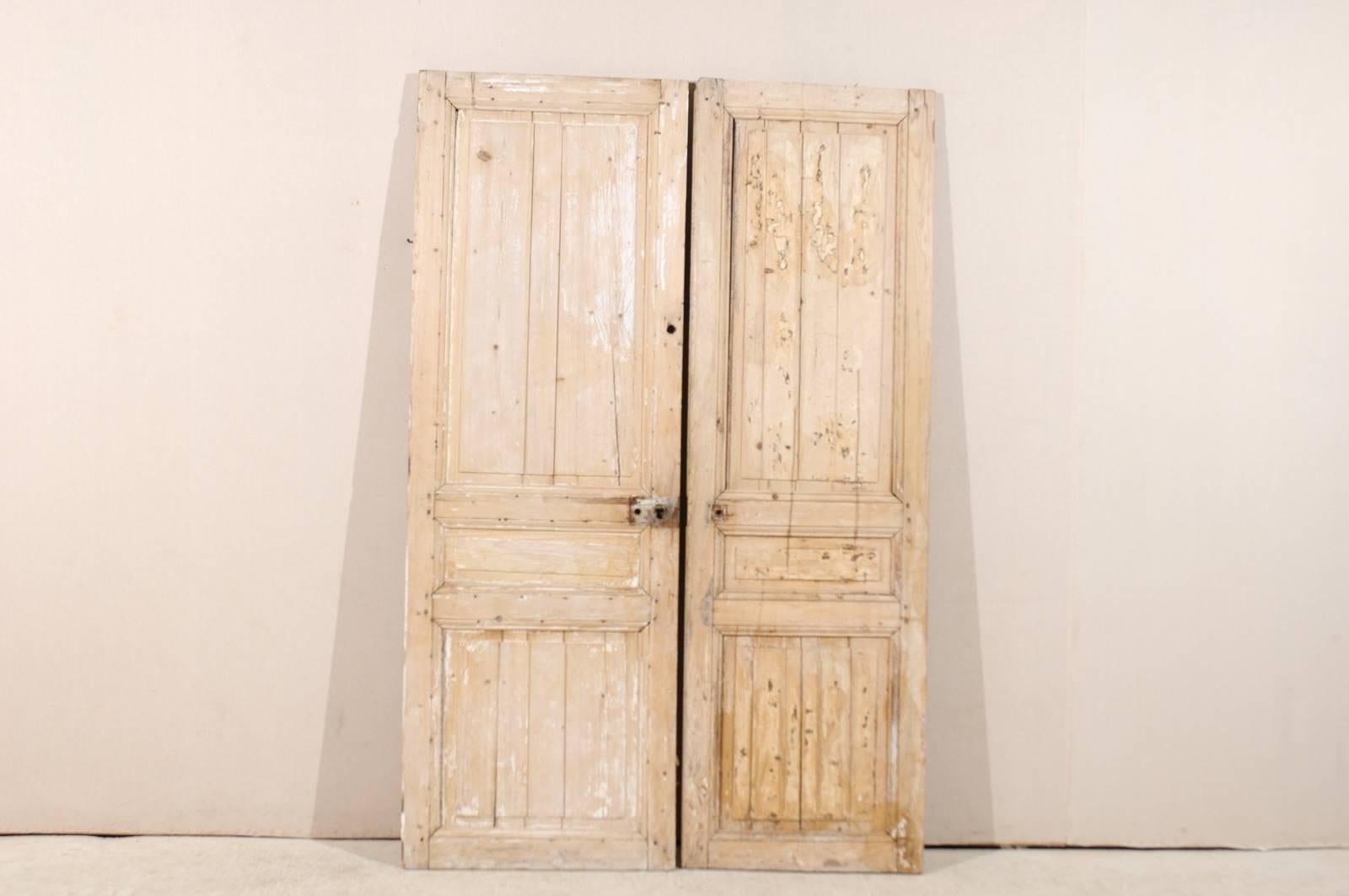 Pair of French 19th Century Wooden Doors In Good Condition In Atlanta, GA