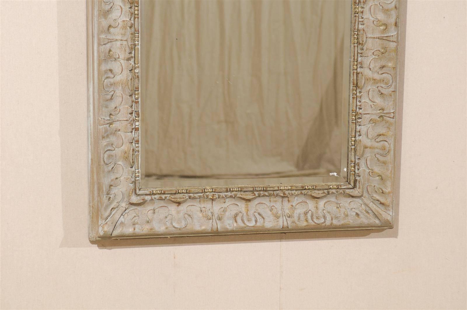 20th Century Pair of American Rectangular Mirrors with Venetian Style Frames