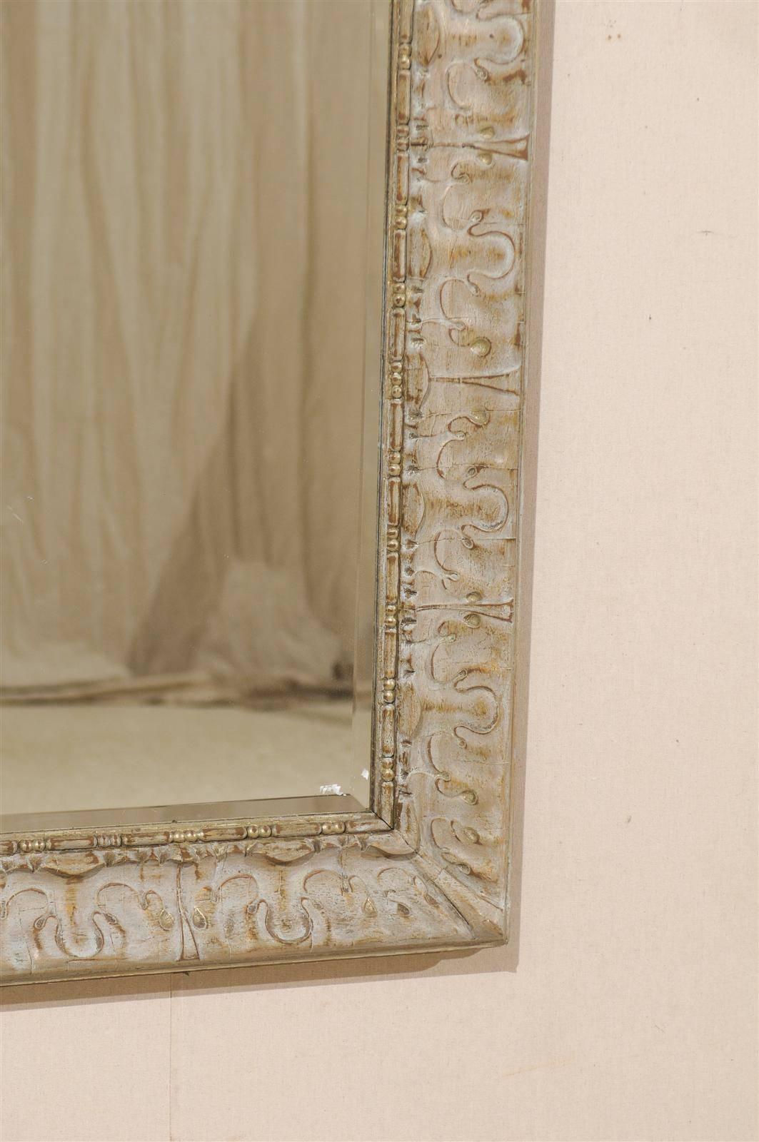 Pair of American Rectangular Mirrors with Venetian Style Frames 1