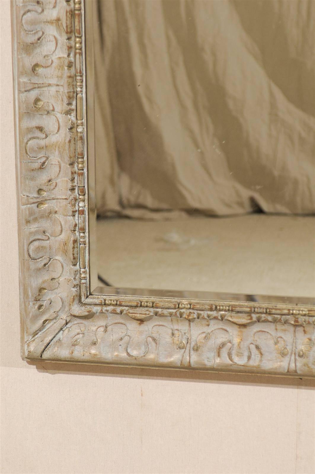 Pair of American Rectangular Mirrors with Venetian Style Frames 3