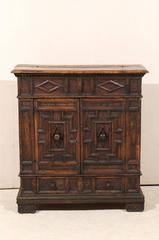 Spanish 18th Century Lift Top Wooden Cabinet