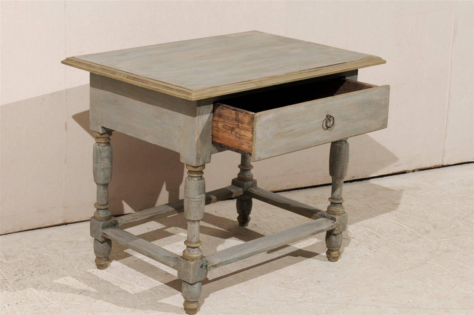 Swedish Early 19th Century Painted Wood Side Table 4