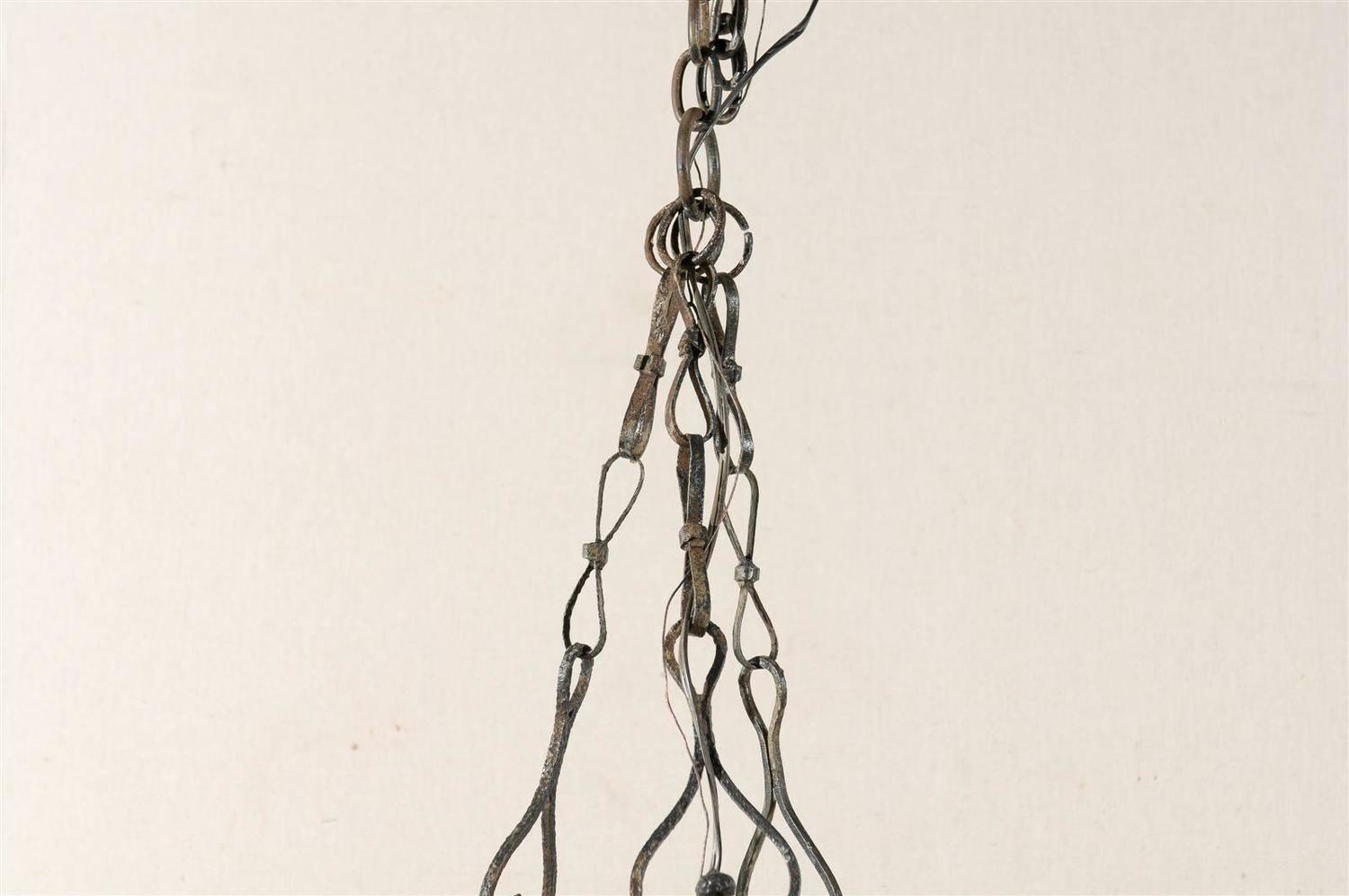 OGS-LI07 Iron & Rope Wrapped Chandelier main image 1