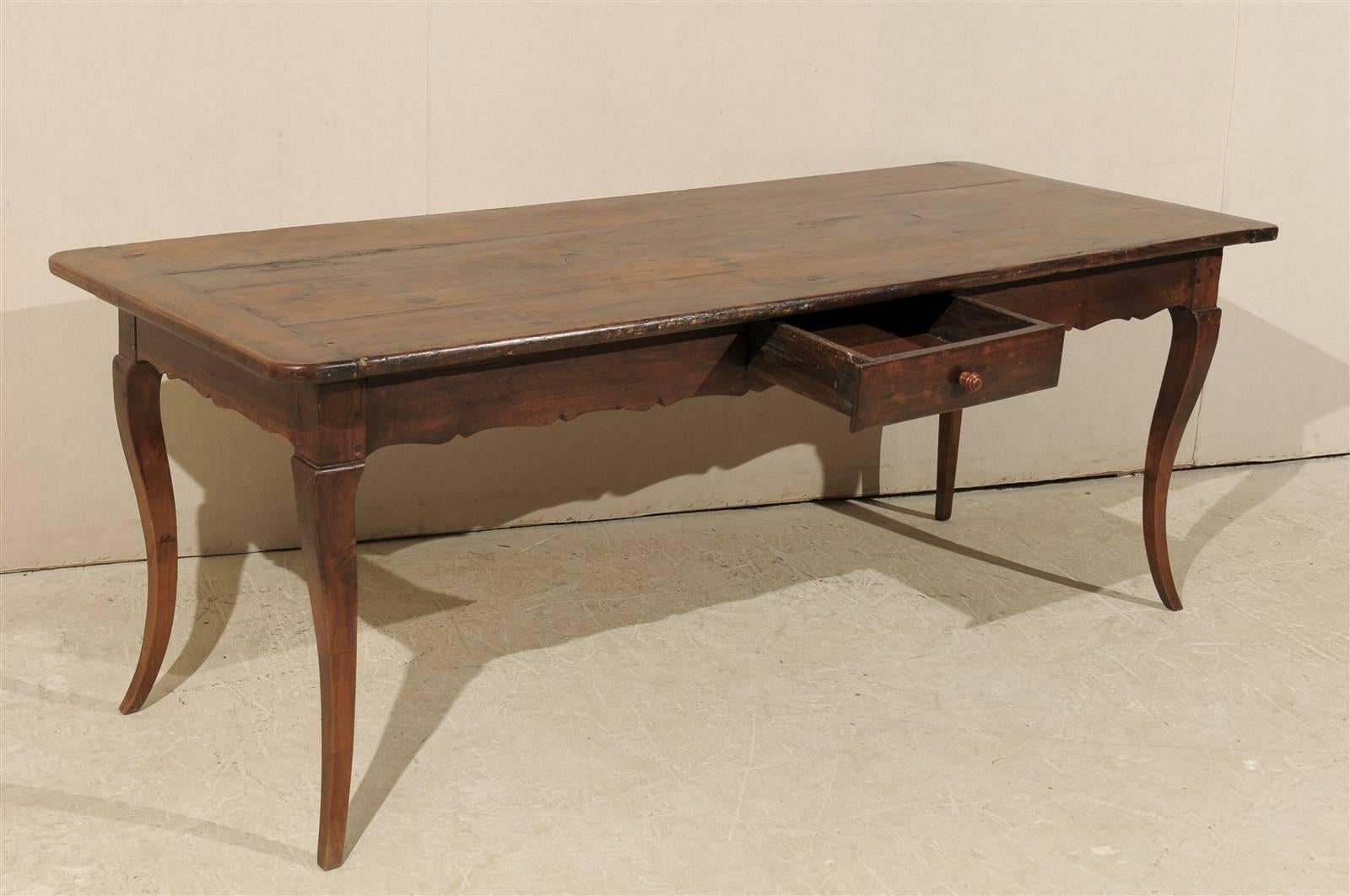 French 19th Century Fruitwood Table/Desk 3