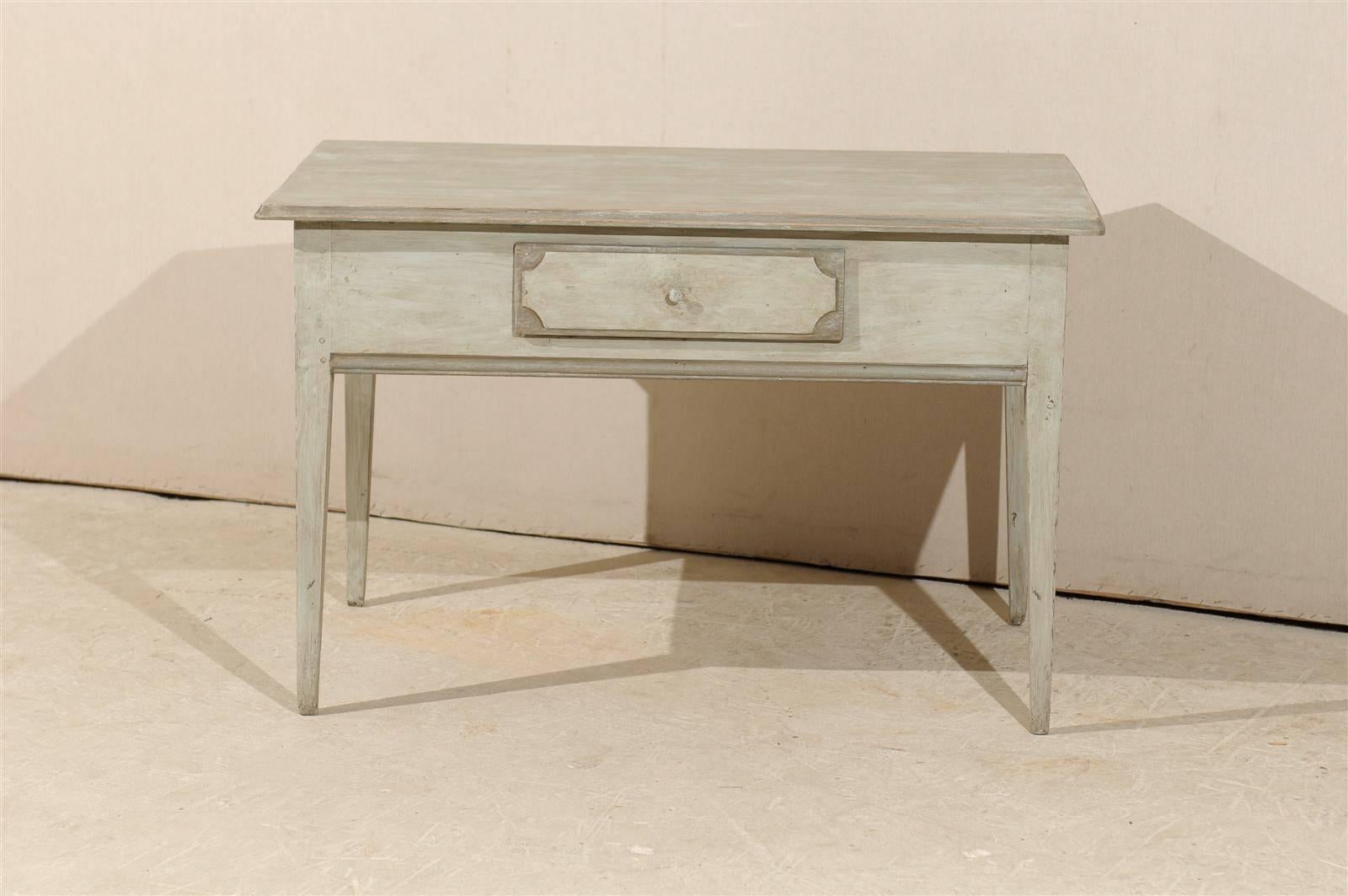 19th Century Swedish Painted Wood Side Table 3