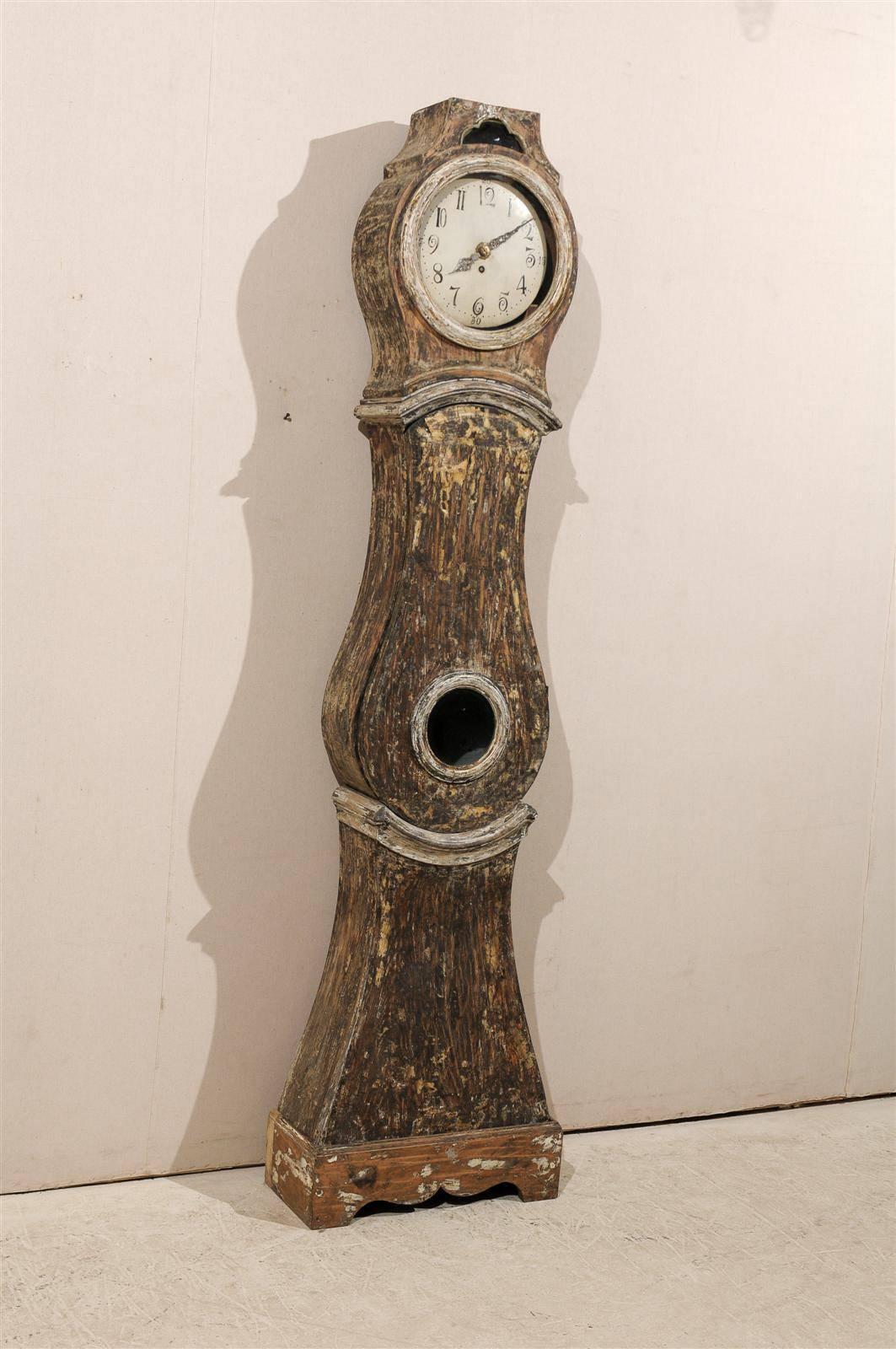 Swedish 19th Century Wooden Tall Case Clock 5
