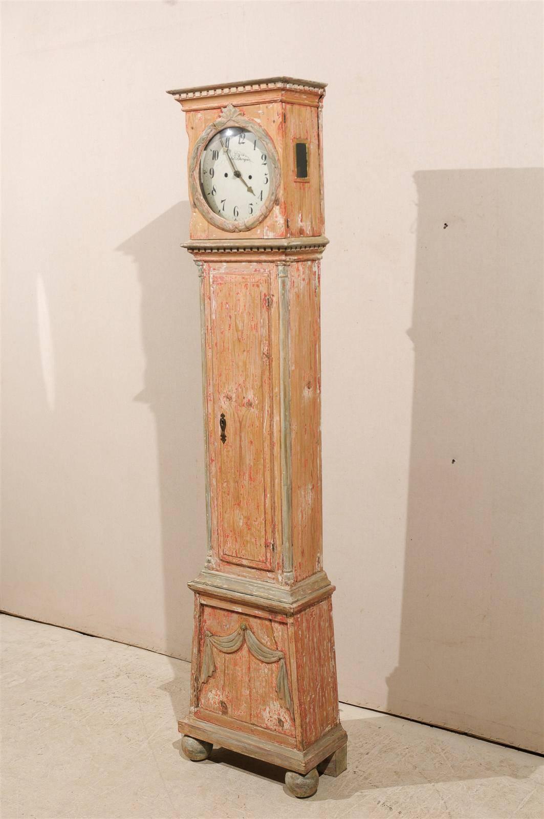 Danish 19th Century Bornholm Wooden Clock 3