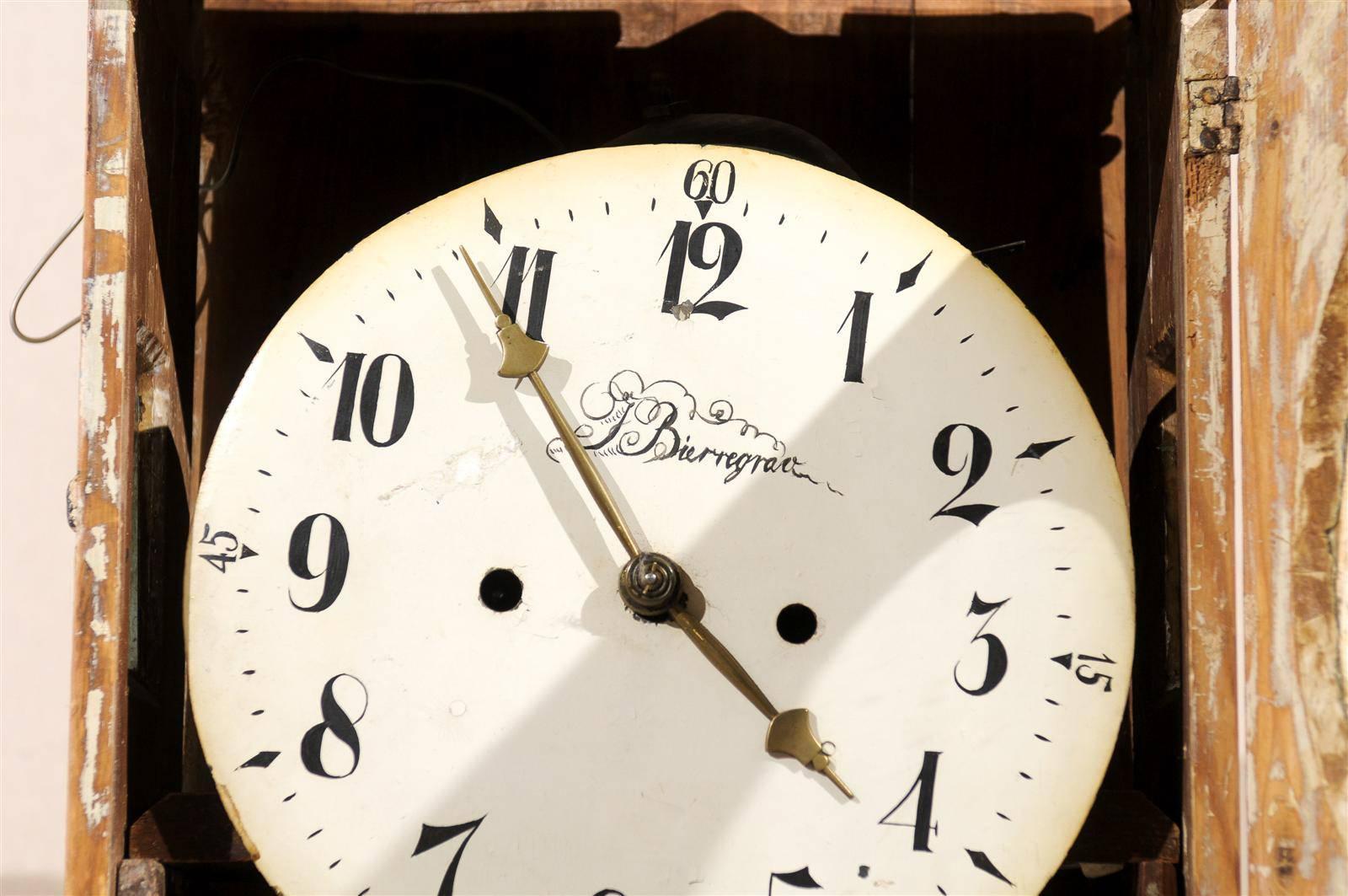 Danish 19th Century Bornholm Wooden Clock 5