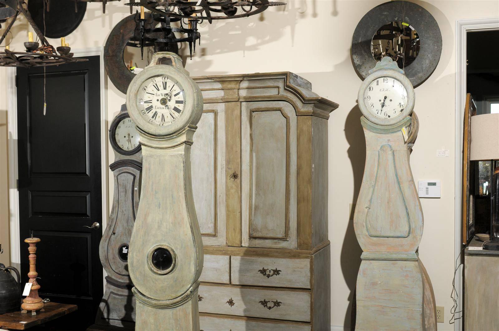 Swedish 19th Century Clock Commonly Known as a Mora Clock In Good Condition In Atlanta, GA