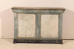 19th Century French Console Style Cabinet with Original Paint
