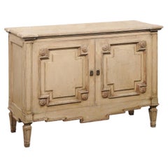French Antique Painted Wood Buffet Console, Early 20th Century