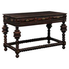 18th C. Portuguese Rosewood Console Table, Baroque Style w/Exceptional Detail