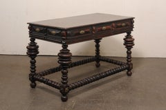 18th C. Portuguese Rosewood Console Table, Baroque Style w/Exceptional Detail