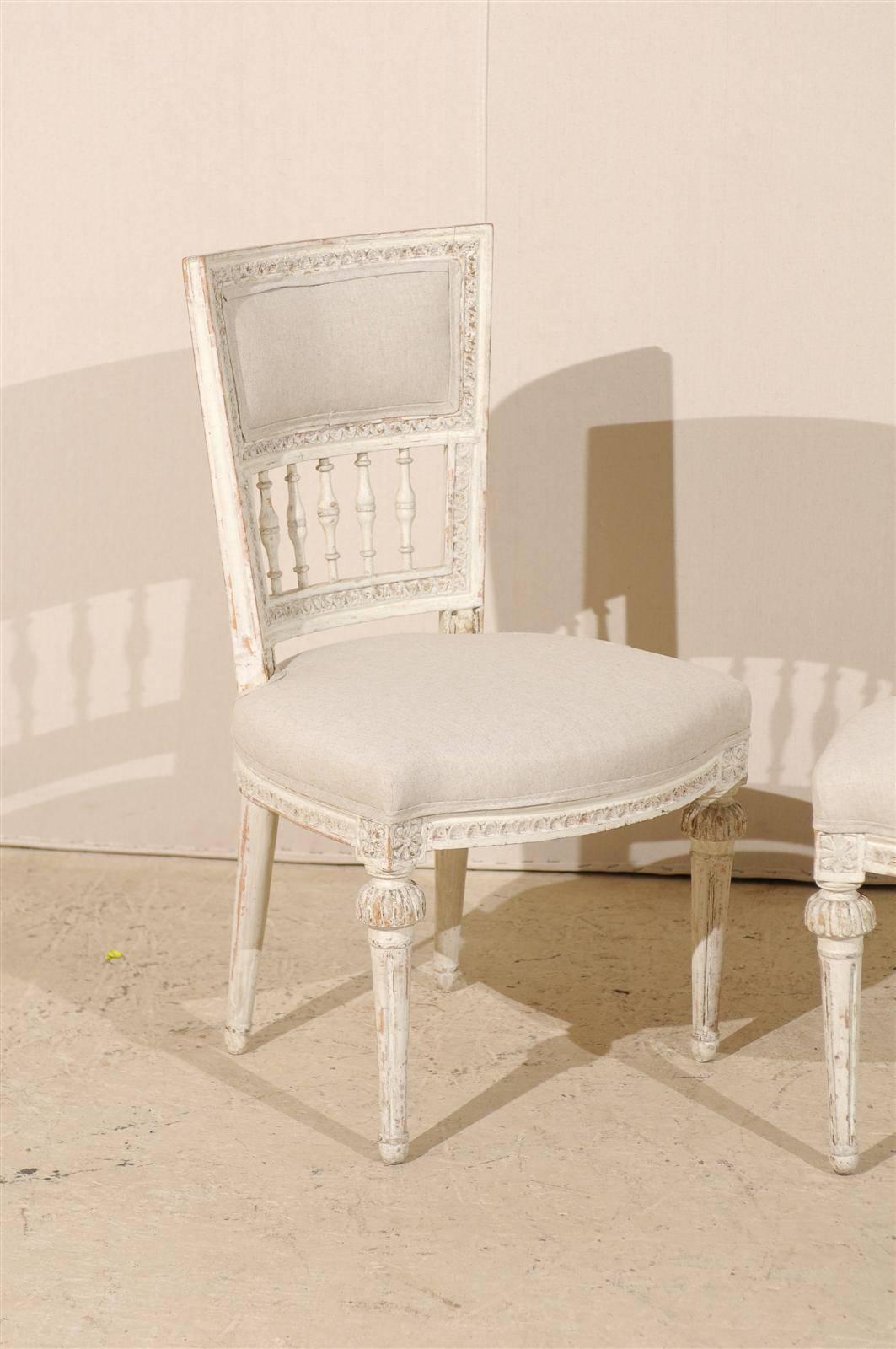 Pair of Swedish Period Gustavian, 18th Century Chairs 2