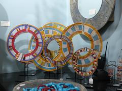 African Maasai Necklace Mounted on Custom Metal Stand