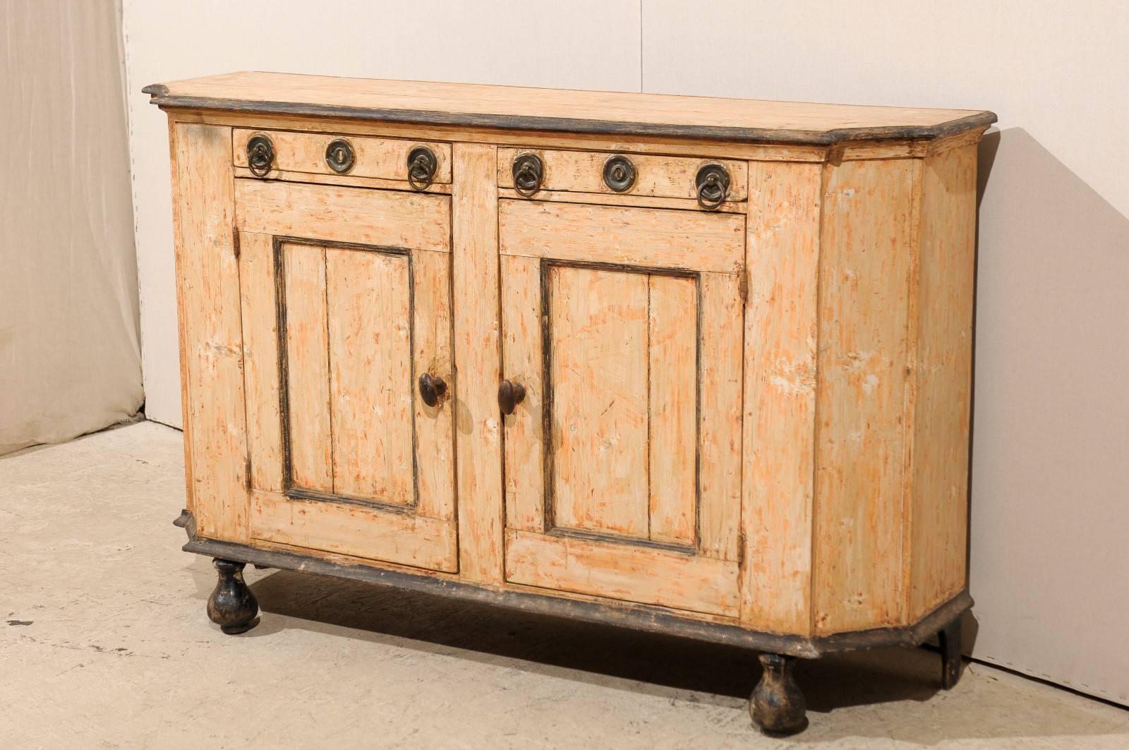 French 19th Century Sideboard with Original Color In Good Condition In Atlanta, GA